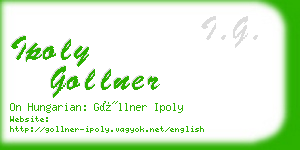 ipoly gollner business card